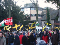 Heather Jones & Jamie Baulch join the Cardiff St David's Day Parade